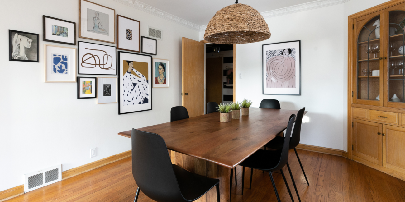 stunning gallery wall